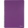 Бизнес-тетрадь Комус А5 60л, кл., обл.пластик, спираль, фиолет.Classic