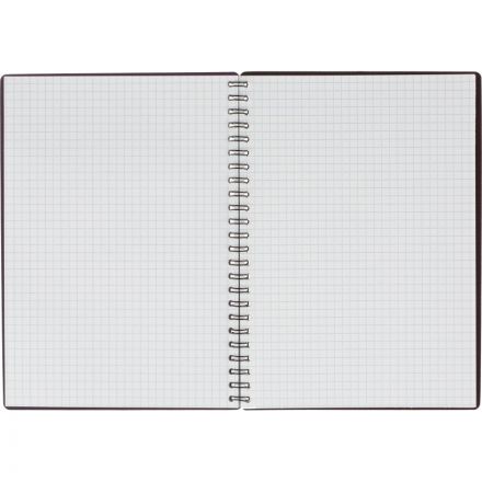 Бизнес-тетрадь Комус А5 60л, кл., обл.пластик, спираль, фиолет.Classic