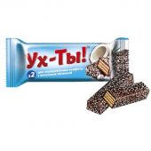 Шоколадный батончик Ух-ты! 30гх24шт/уп Шоколадный батончик Ух-ты! 30гх24шт/уп