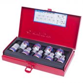 Набор  насадок 1/2, Hex, 3-14 мм, L = 60 мм,9 предметов KING TONY 4110PR