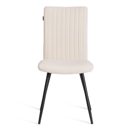 Стул обеденный Monte Carlo (2 шт. в упаковке) TREND, велюр, молочный/черный, 4, 49х51х93 см Стул обеденный Monte Carlo (2 шт. в упаковке) TREND, велюр, молочный/черный, 4, 49х51х93 см