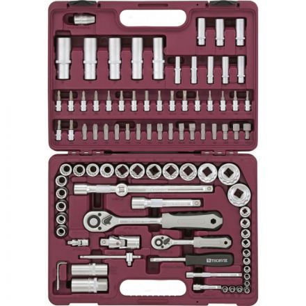 Набор инструмента 1/4,1/2DR с головк. торц.12-гранн.,94 предм. TS094/12