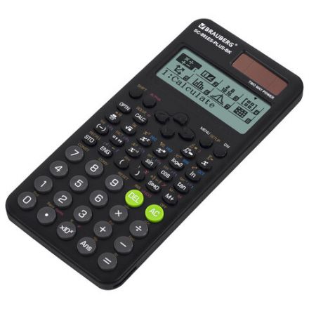 Калькулятор инженерный BRAUBERG SC-991ES-PLUS-BK (164х80 мм), 552 функции, 10+2 разряда, ЧЕРНЫЙ, 272651