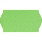 Этикет-лента волна зеленая 22х12 мм эконом (10 рулонов по 1000 этикеток)