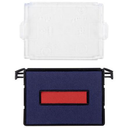 Датер самонаборный, 2 строки + дата, оттиск 41х24 мм, сине-красный, TRODAT 4750, касса в комплекте, 4755