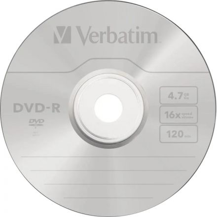 Носители информации DVD-R Verbatim 4.7Gb 16x wagon wheel 25шт/уп (43730)