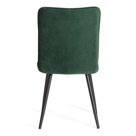 Стул обеденный Bari (2 шт. в упаковке) LT, велюр, Deep Forest (изумруд), 41х55х89 см