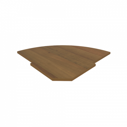 Riva Полка для стойки угловой А.РС-5.1 Орех 815*815*22 Riva Полка для стойки угловой А.РС-5.1 Орех 815*815*22