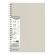 Тетрадь обложка пластик, А4 80 л., гребень мягкий (силиконовый), клетка, BRAUBERG, бежевая, 405354