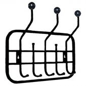 Вешалка настенная ТС1 черная (5 крючков)