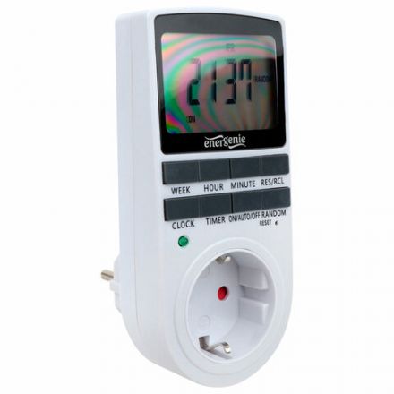 Таймер электрический ENERGENIE LCD-дисплей 2,3" белый, EG-SST-01 Таймер электрический ENERGENIE LCD-дисплей 2,3" белый, EG-SST-01