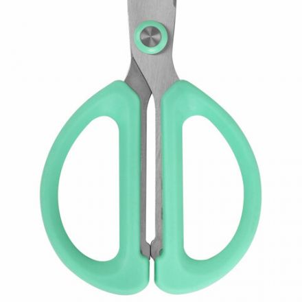 Ножницы 137 мм, резиновые рукоятки, пастельный мятный, чехол на лезвии, BRAUBERG KIDS, 238354 Ножницы 137 мм, резиновые рукоятки, пастельный мятный, чехол на лезвии, BRAUBERG KIDS, 238354