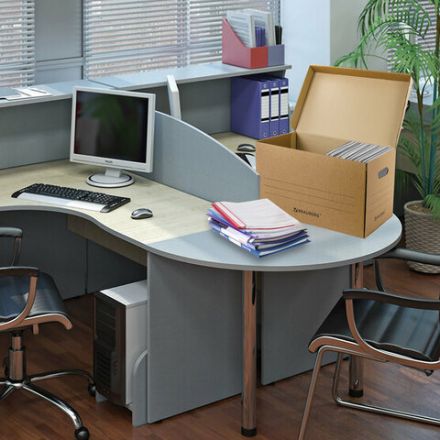 Короб архивный "Делопроизводство" (325х480х295 мм), с крышкой, гофрокартон, BRAUBERG, 126523 Короб архивный "Делопроизводство" (325х480х295 мм), с крышкой, гофрокартон, BRAUBERG, 126523