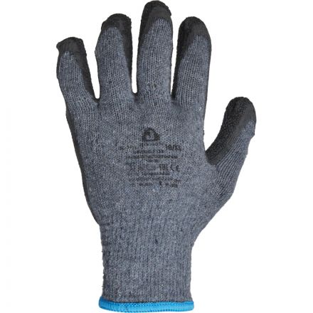 Перчатки трикотажные с дв.латекс. JetaSafety JL-101-XL серые рXL (12пар/уп)
