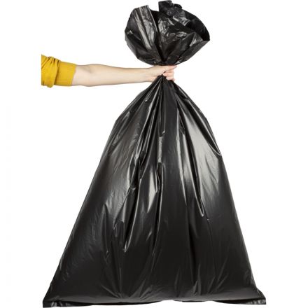 Мешки для мусора на 240 литров черные (80 мкм, в упаковке 10 штук, 90х140 см)