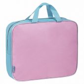 Папка на молнии с ручками STAFF EVERYDAY А4, 1 отделение, полиэстер, 80 мм, нежно-розовая, 271488