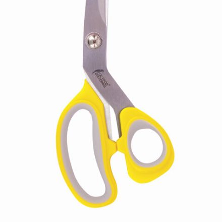 Ножницы портновские ОСТРОВ СОКРОВИЩ ПРЕМИУМ, 230 мм, желтые с резиновыми серыми вставками, 237455 Ножницы портновские ОСТРОВ СОКРОВИЩ ПРЕМИУМ, 230 мм, желтые с резиновыми серыми вставками, 237455