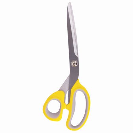 Ножницы портновские ОСТРОВ СОКРОВИЩ ПРЕМИУМ, 230 мм, желтые с резиновыми серыми вставками, 237455 Ножницы портновские ОСТРОВ СОКРОВИЩ ПРЕМИУМ, 230 мм, желтые с резиновыми серыми вставками, 237455