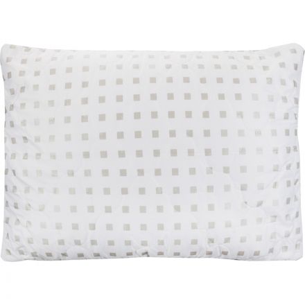 Подушка 50х70, стеганная, (иск. лебяжий пух/тик ПЭ), белые шашечки