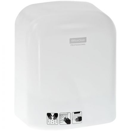 Электросушитель для рук OfficeClean Professional, 1650Вт, сенсорный, белый, ABS-пластик Электросушитель для рук OfficeClean Professional, 1650Вт, сенсорный, белый, ABS-пластик