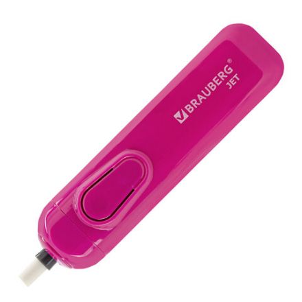 Ластик электрический BRAUBERG "JET", питание от 2 батареек ААА, 8 сменных ластиков, розовый, 229617 Ластик электрический BRAUBERG "JET", питание от 2 батареек ААА, 8 сменных ластиков, розовый, 229617