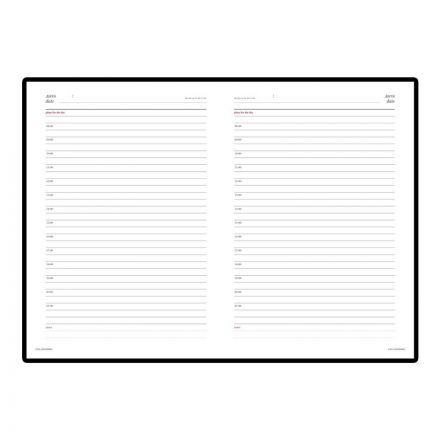 Ежедневник недатированный А5+, 136л, VELVET розовый  3-115/20