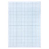 Бумага масштабно-координатная (миллиметровая), планшет, А4, голубая, 20 листов, ПЛОТНАЯ 80 г/м2, STAFF, 113490