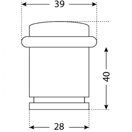Фиксатор _УЗК_цилиндр огранич.двер. СТАНДАРТ 588А-2 SN европакет мат.никель
