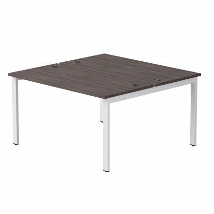 Бенч-система на 2 места Everprof EVO на металлокаркасе 1380х670(1370)x755 Дуб Пасадена/Белый