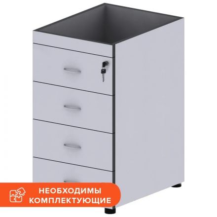 Тумба MS_Агат приставная АСС-22 серый