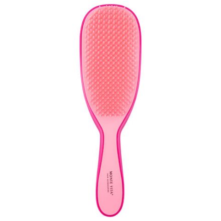 Расческа для волос массажная 22,5х6,5 см, розовая + щетка для чистки В ПОДАРОК, MONTE VITA (МОНТЕ ВИТА), 457428