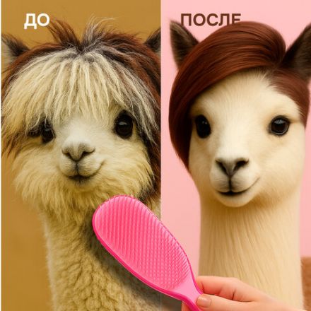 Расческа для волос массажная 22,5х6,5 см, розовая + щетка для чистки В ПОДАРОК, MONTE VITA (МОНТЕ ВИТА), 457428