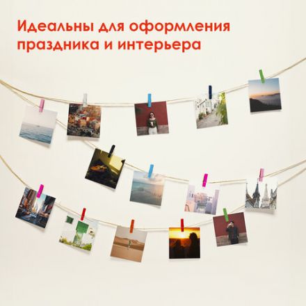 Прищепки декоративные "Классика", 20 штук, 3,5 см, 10 цветов, ОСТРОВ СОКРОВИЩ, 661289 Прищепки декоративные "Классика", 20 штук, 3,5 см, 10 цветов, ОСТРОВ СОКРОВИЩ, 661289