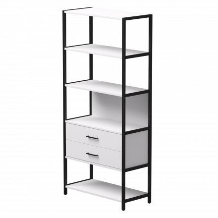 Набор стеллажных систем №5 Everprof EVO 830x385x1840 Белый/Черный