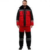 Костюм рабочий зимний муж з03-КПК красн/чер (р.68-70) 182-188