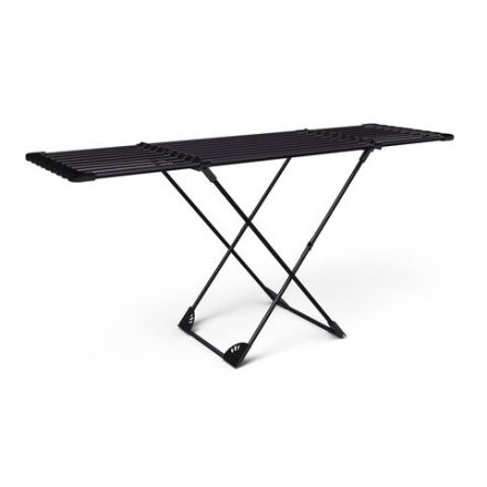 Сушилка напольная для белья раскладная, 3 зоны сушки, 20 метров, LAIMA HOME DUO SLIDING BLACK, 700469