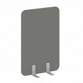 R-line Перегородки на металлических опорах на фетровых подпятниках DP.F-80-120 Металлик/Серый металл 800*18*1200