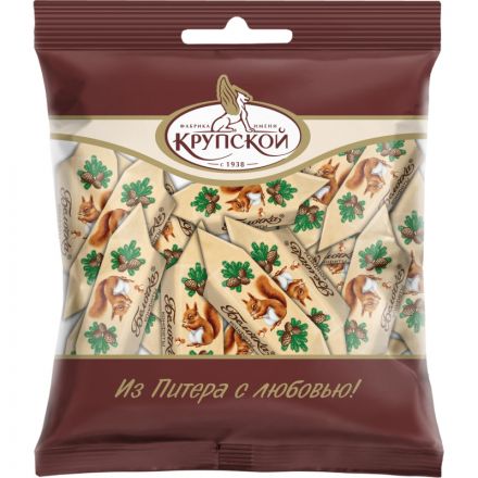 Конфеты Белочка глазиров. шок. глазурью с корпусами типа пролине 1 кг/шт Конфеты Белочка глазиров. шок. глазурью с корпусами типа пролине 1 кг/шт