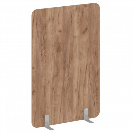 R-line Перегородки на металлических опорах на фетровых подпятниках DP.F-120-180 Дуб табак/Серый металл 1200*18*1800