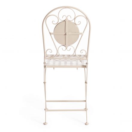 Стул Secret de Maison VICENZA (mod. PL08-7451RV) металл, 36*35*91 см, белый/плитка "калейдоскоп"