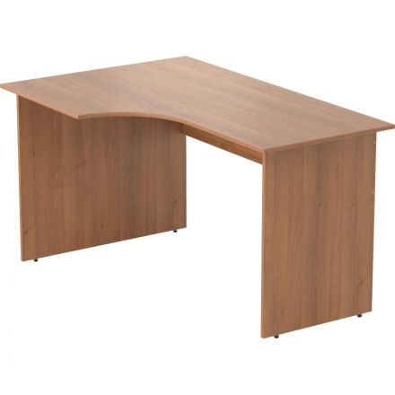 Стол эргономичный Easy LT Оптима левый 1350х880/590х740 орех new 16/16
