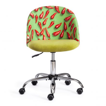 Кресло Tetchair MELODY, ткань/флок, олива, Botanica 03 pepper/23