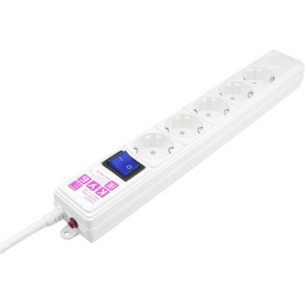 Сетевой фильтр Power Cube 5м, 6р белый 16А/3,5кВт (3x1,5)(SPG6-А2) Сетевой фильтр Power Cube 5м, 6р белый 16А/3,5кВт (3x1,5)(SPG6-А2)