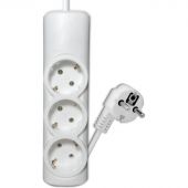 Удлинитель PROGIX PG321 3р/3м/3,5кВт/16А заземление, белый, ПВС3х1.5