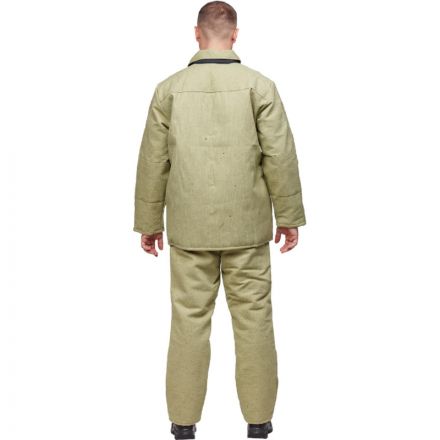 Костюм сварщика брезентовый утепл. кур/бр (модель КС02ПР) (60-62) 170-176