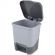 Контейнер для мусора с педалью 8 л., серый, 427