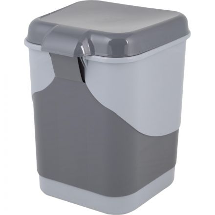 Контейнер для мусора с педалью 8 л., серый, 427