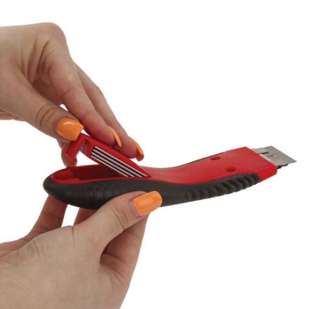 Скребок для любых поверхностей (стеклокерамика, стекло, плитка) BRAUBERG "SUPER", 5 лезвий, 606761