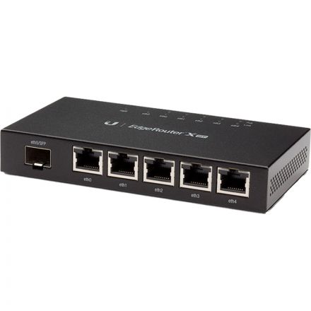 Маршрутизатор Ubiquiti X SFP (ER-X-SFP) 2 ядра (880 МГц), 5x 1G RJ45, 1xSFP Маршрутизатор Ubiquiti X SFP (ER-X-SFP) 2 ядра (880 МГц), 5x 1G RJ45, 1xSFP
