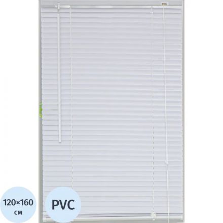 Жалюзи Комус Мебель ПВХ 120x160см, белые
